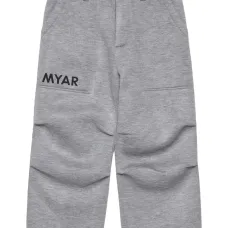 Брюки с нашивкой-логотипом