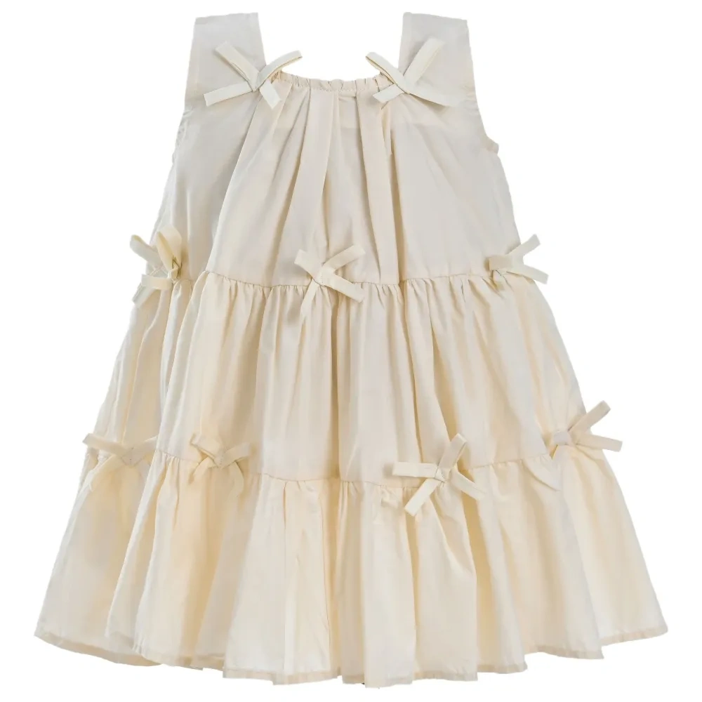 ярусное платье с бантом