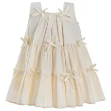 ярусное платье с бантом