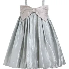 атласное платье со складками