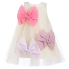 платье из тюля с бантом