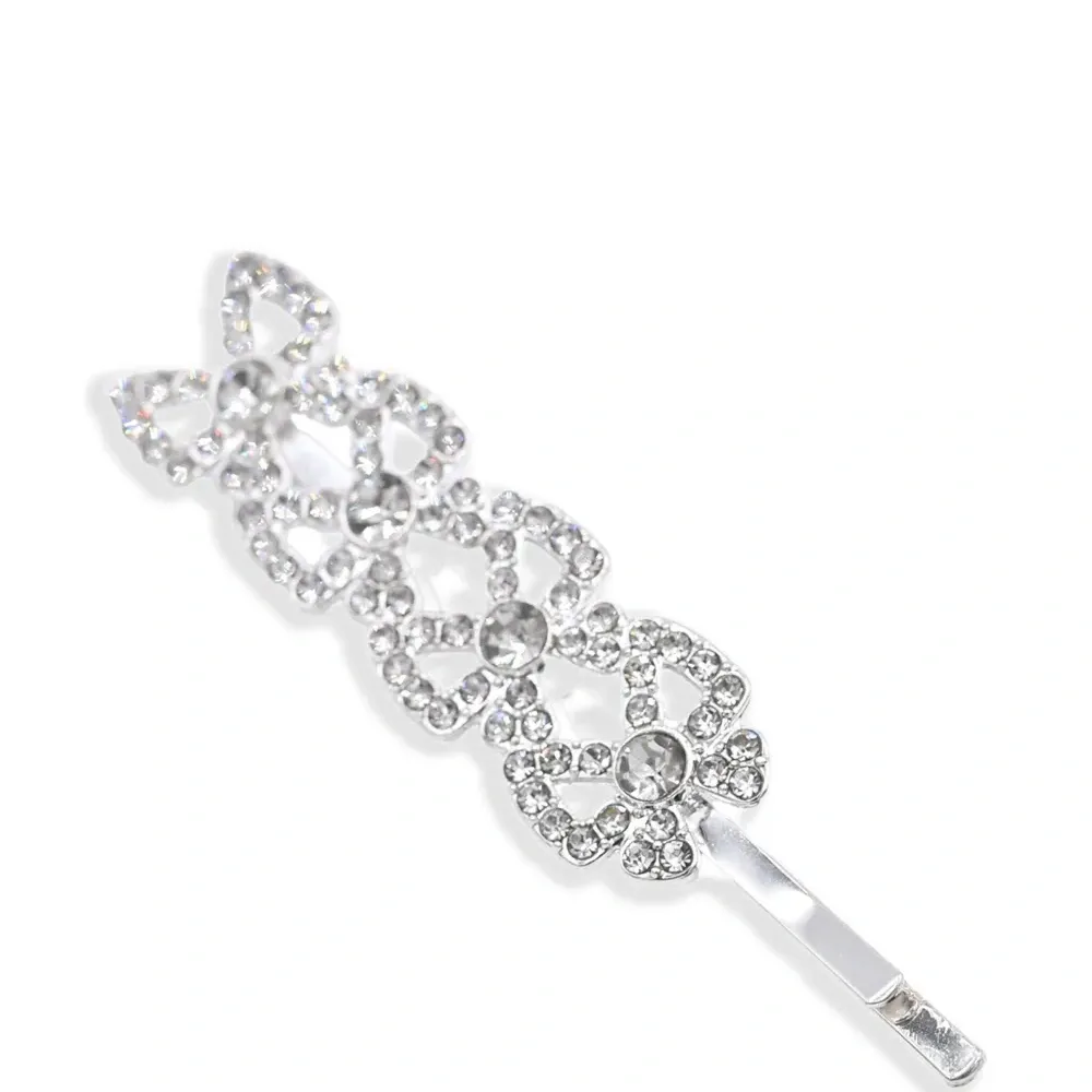 набор из шести заколок для волос с кристаллами