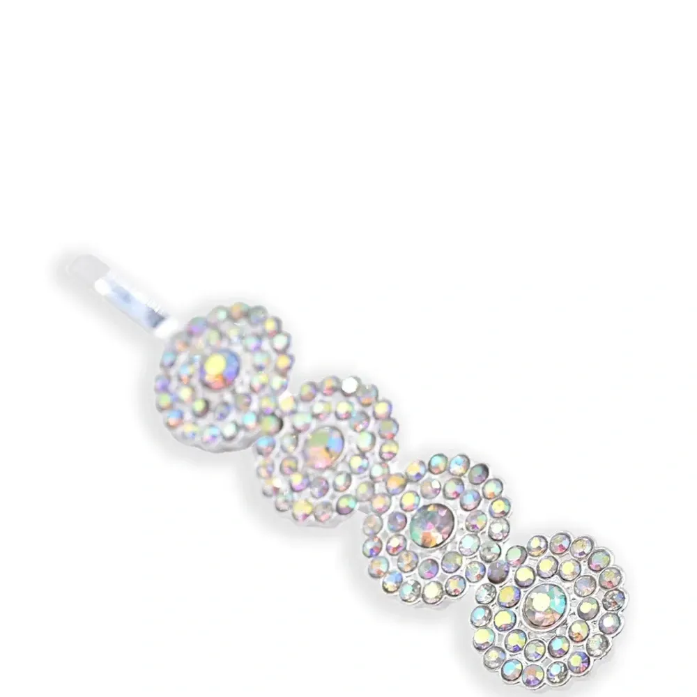 набор из шести заколок для волос с кристаллами