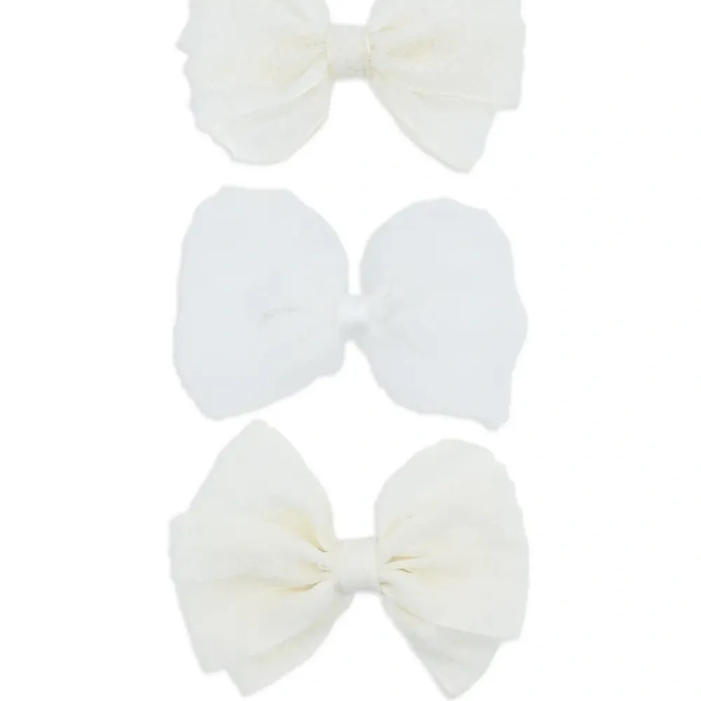 набор из трех заколок для волос с бантом