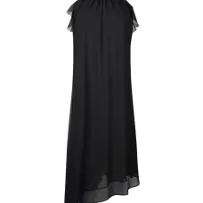 платье с вырезом халтер и оборками платье с вырезом халтер и оборками