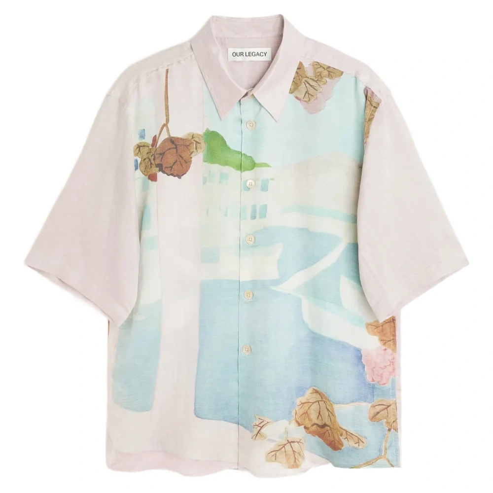 Рубашка Beyond с короткими рукавами и графичным принтом