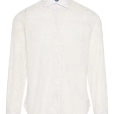 рубашка с длинными рукавами и цветочным узором