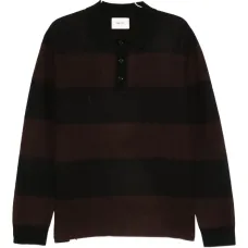 Поло из шерсти в полоску