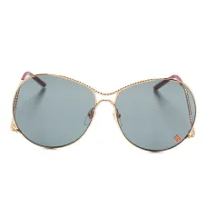 солнцезащитные очки в овальной оправе