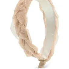 плетеный ободок из тюля