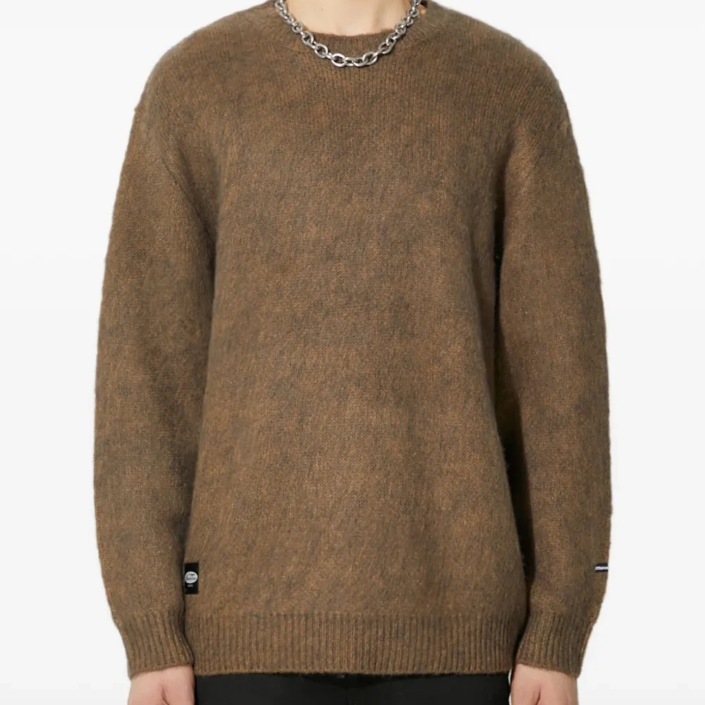 Фактурный свитер с круглым вырезом