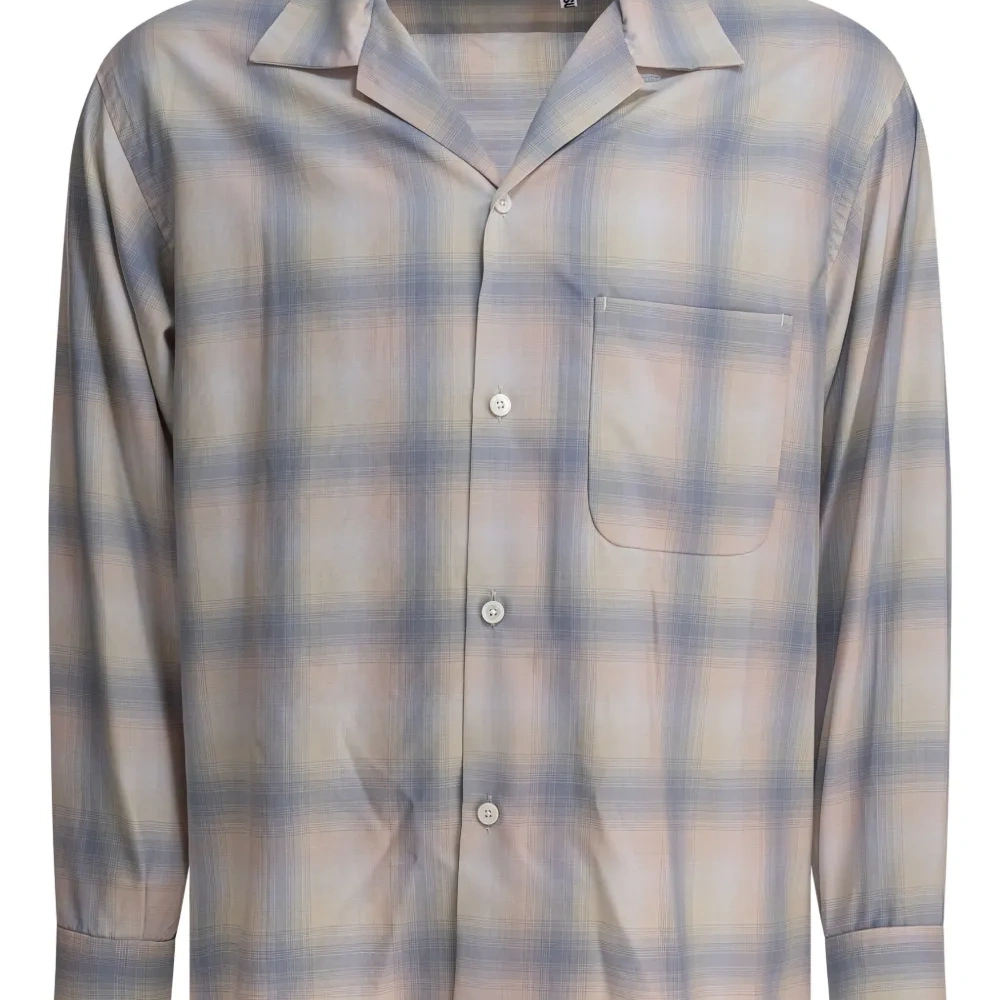 Клетчатая рубашка с воротником