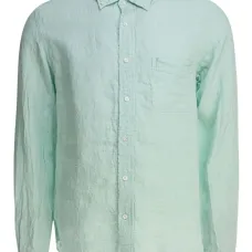 Фактурная льняная рубашка