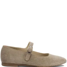 Вельветовые балетки с пряжками Вельветовые балетки с пряжками