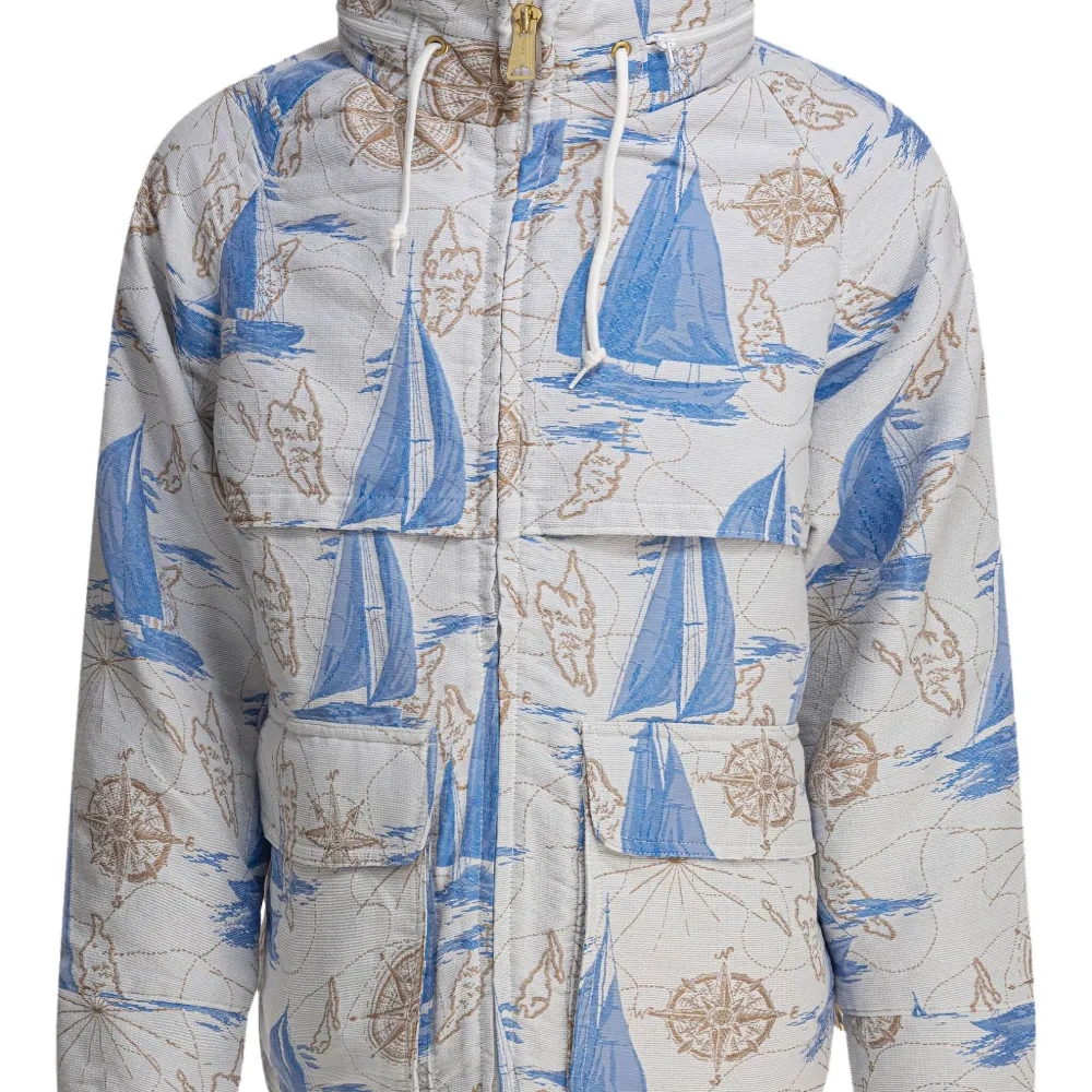 Куртка с капюшоном и принтом