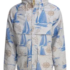 Куртка с капюшоном и принтом