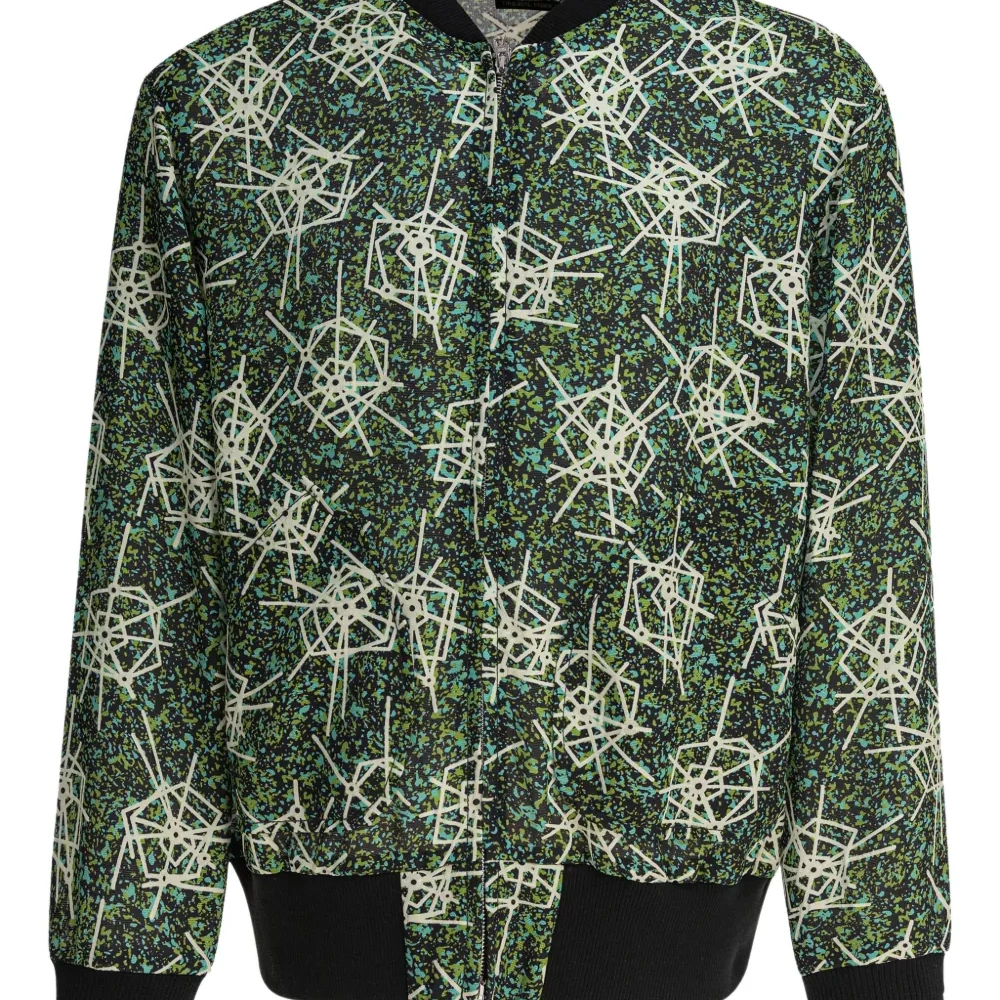 Бомбер с абстрактным принтом
