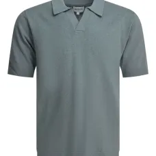 Трикотажная футболка с V-образным вырезом