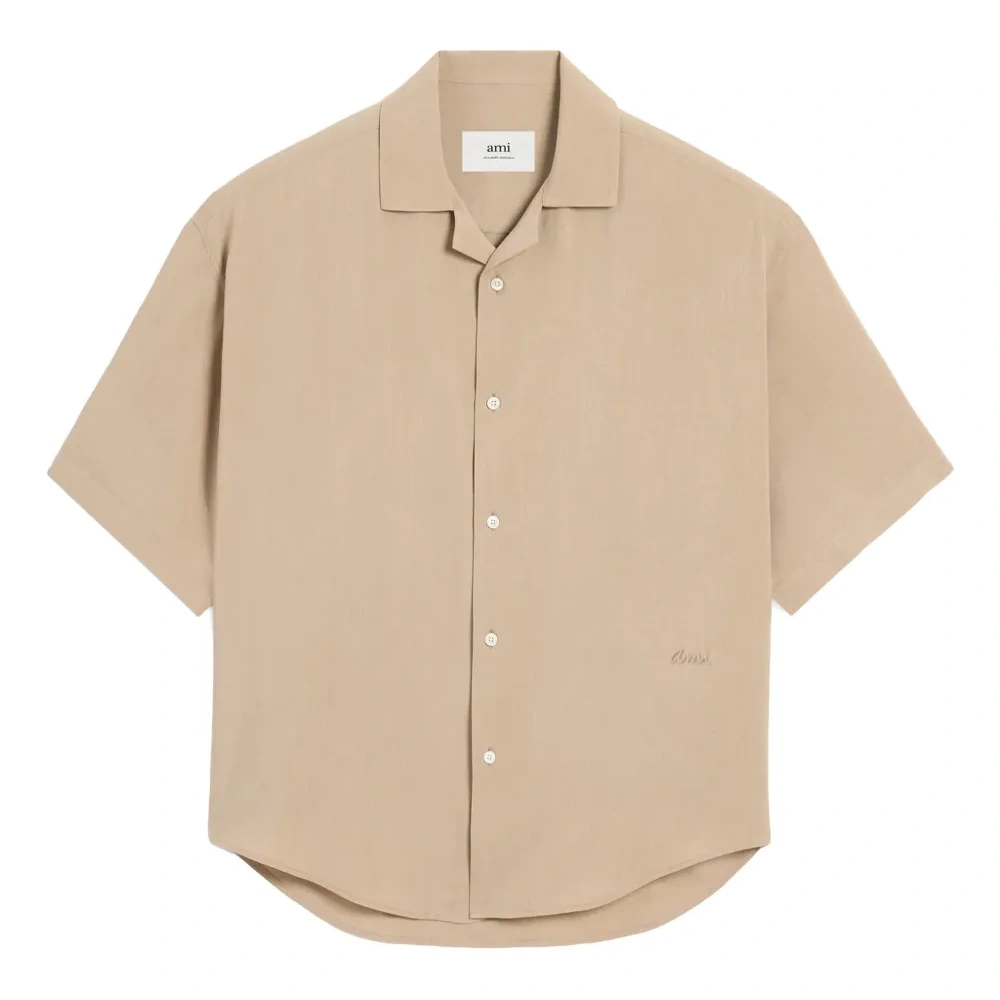 Рубашка Ami Camp с короткими рукавами