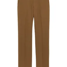 Шерстяные брюки прямого кроя