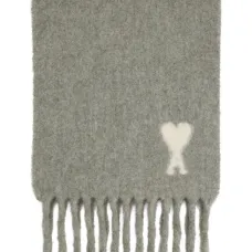 шарф с бахромой и монограммой Ami De Coeur