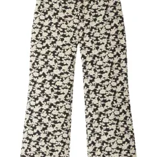 брюки с цветочным принтом