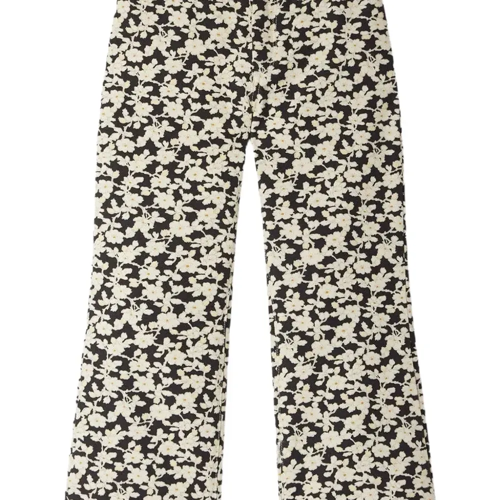 брюки с цветочным принтом