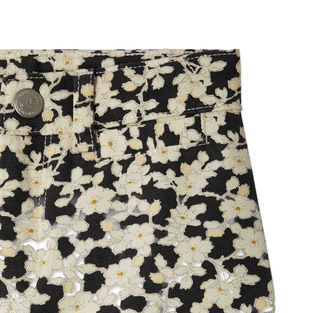 брюки с цветочным принтом