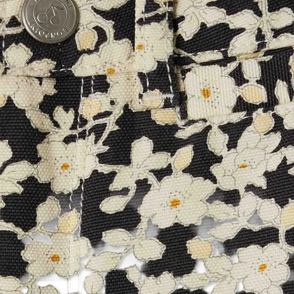 брюки с цветочным принтом