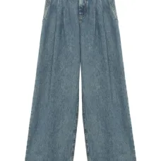 джинсы со складками