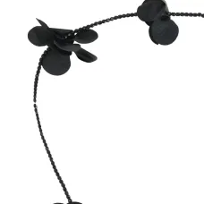 Бисерное ожерелье с цветочным узором