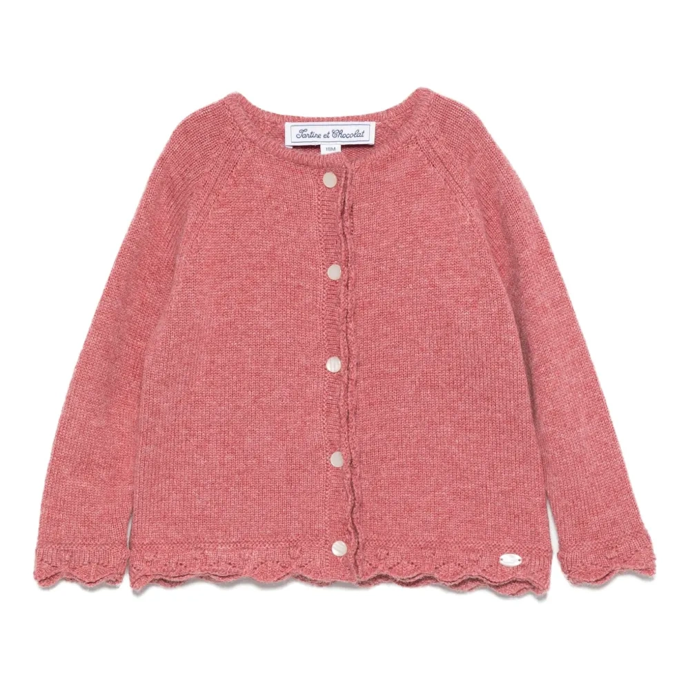 фактурный кардиган на пуговицах