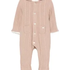 Пижама фактурной вязки с капюшоном