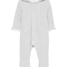 Пижама фактурной вязки с капюшоном