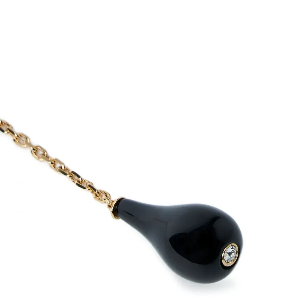 Позолоченное колье с ониксом
