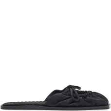 Мюли на плоской подошве с бантом