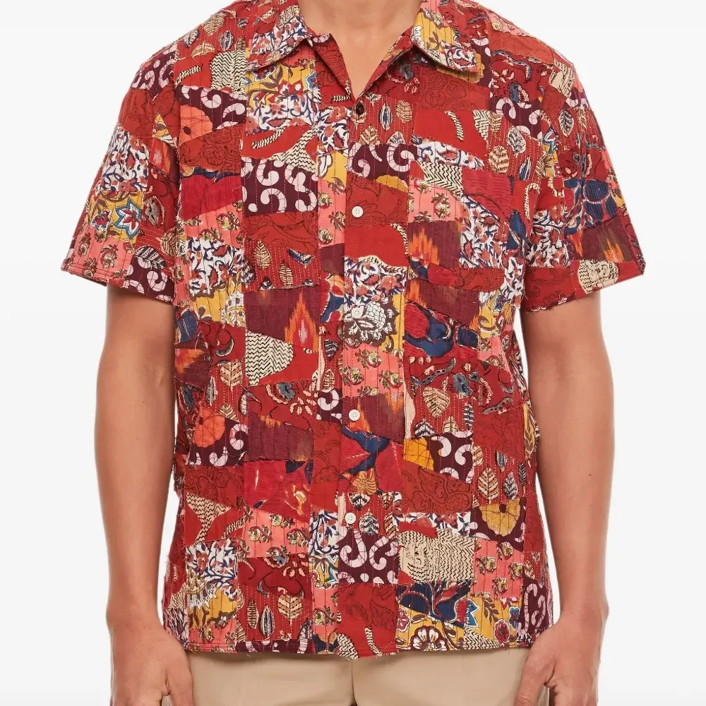 Рубашка в технике пэчворк