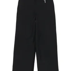 Брюки прямого кроя с застежкой-деталью