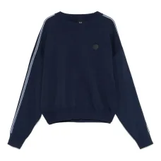 Джемпер с отделкой в полоску