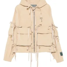 Куртка с капюшоном и деталями в виде ремней