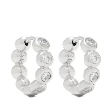 Маленькие серьги-кольца Tennis