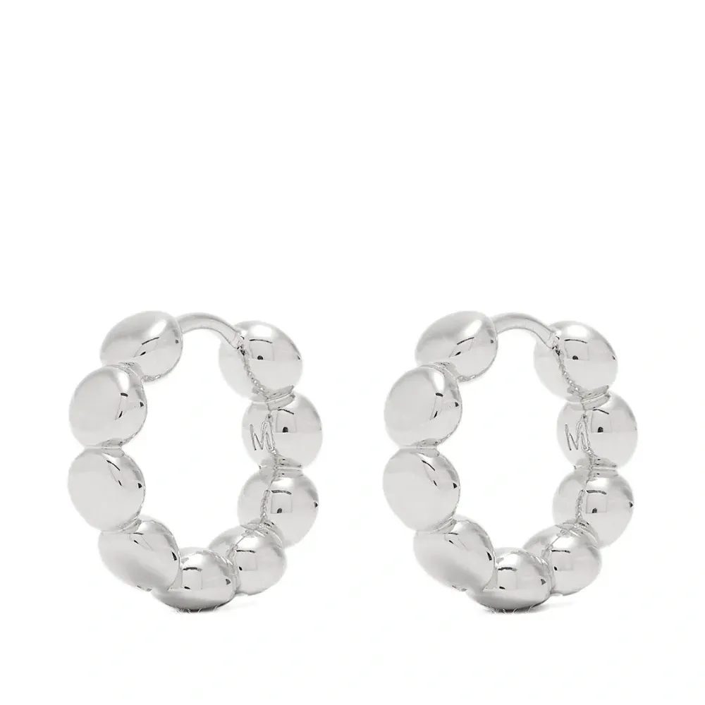 Маленькие серьги-кольца Tennis