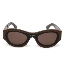 Солнцезащитные очки в овальной оправе Солнцезащитные очки в овальной оправе