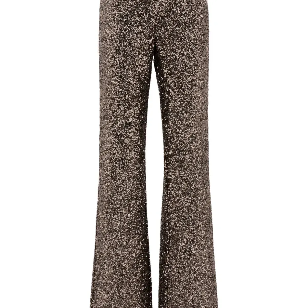 Расклешенные брюки с пайетками