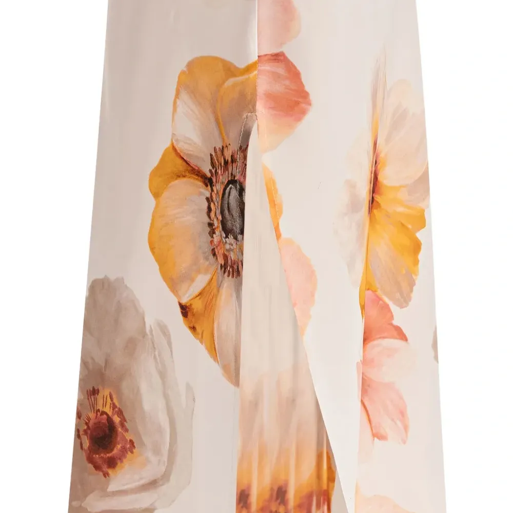 Платье-комбинация с цветочным принтом