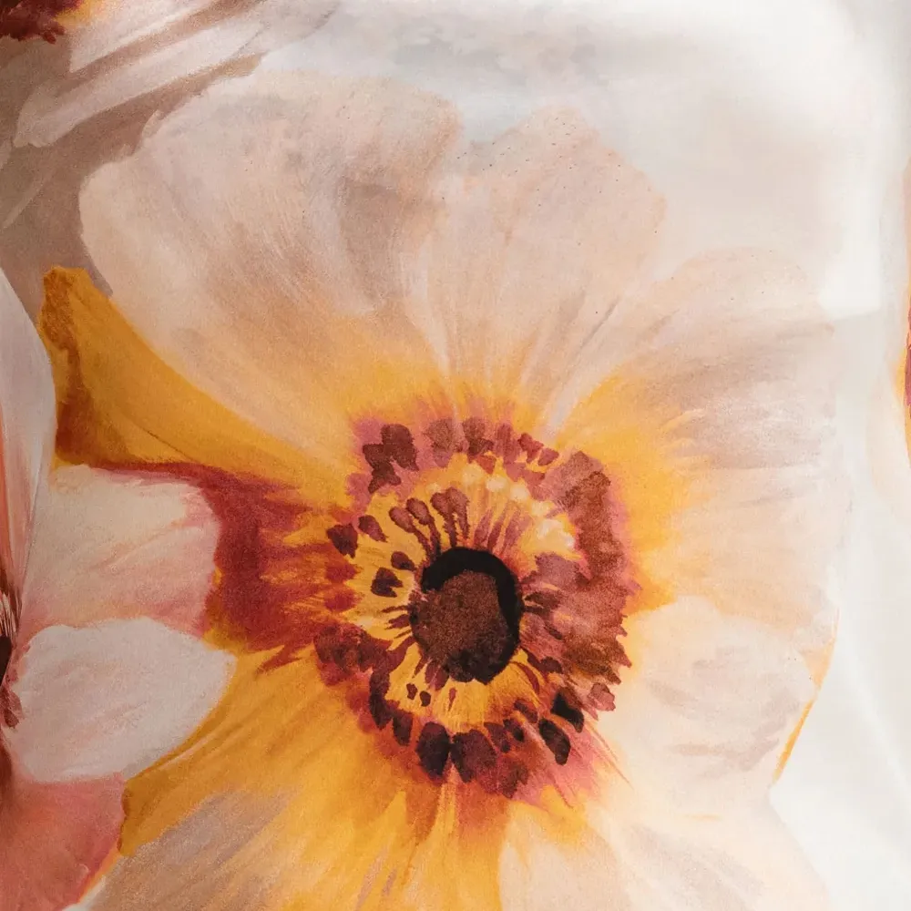 Платье-комбинация с цветочным принтом