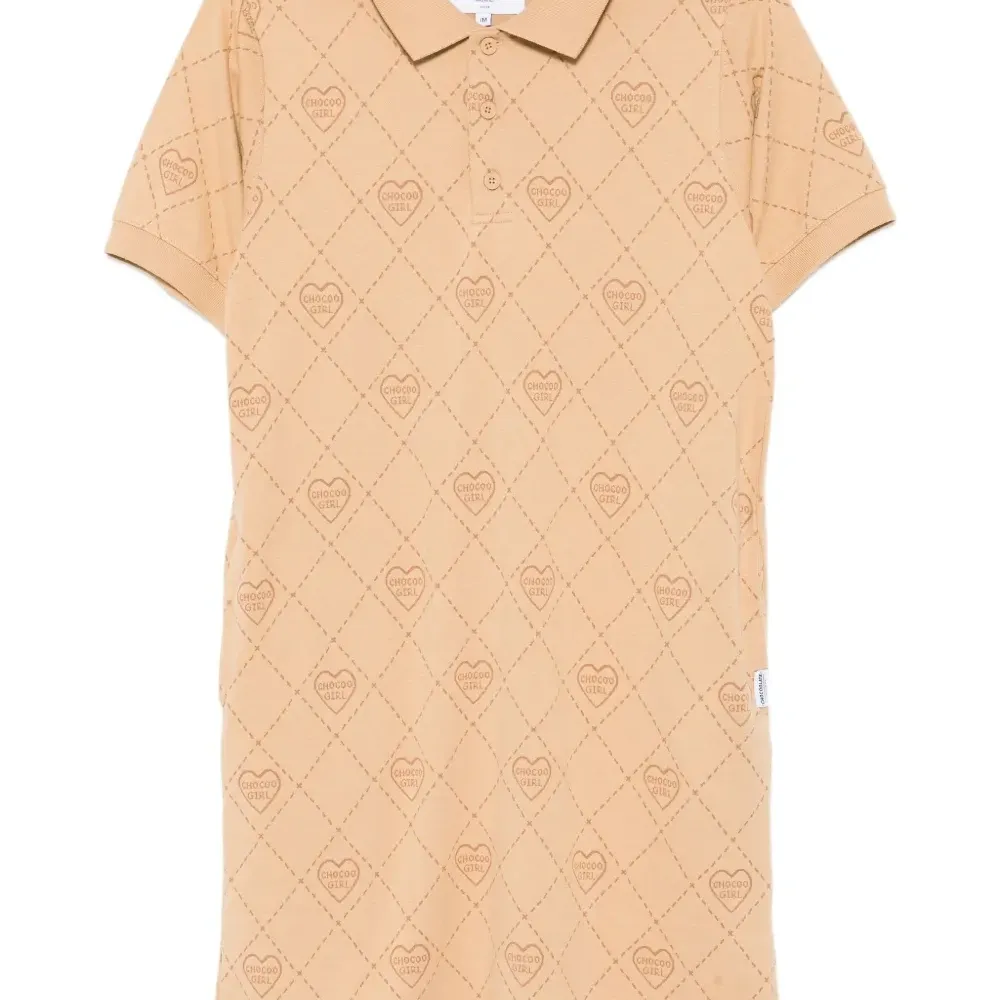 платье с воротником поло и логотипом