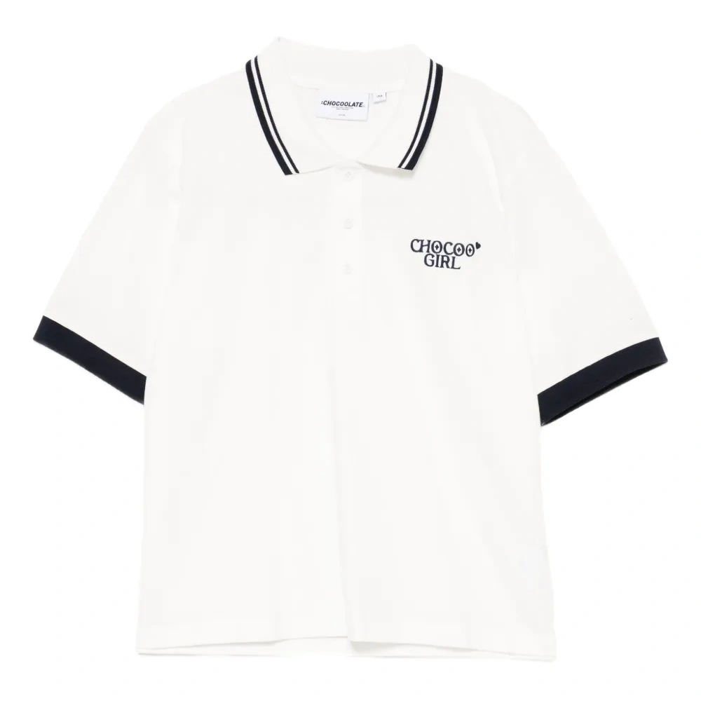 рубашка поло с вышитым логотипом