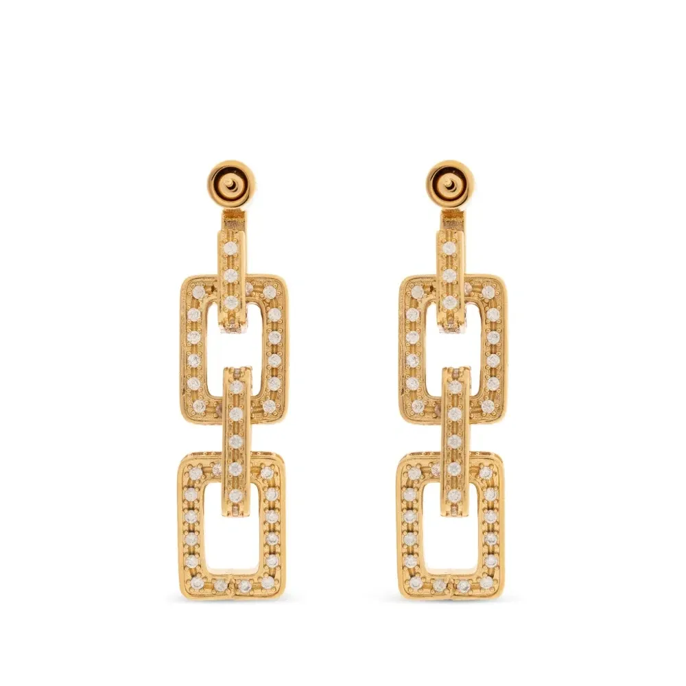 серьги с кристаллами