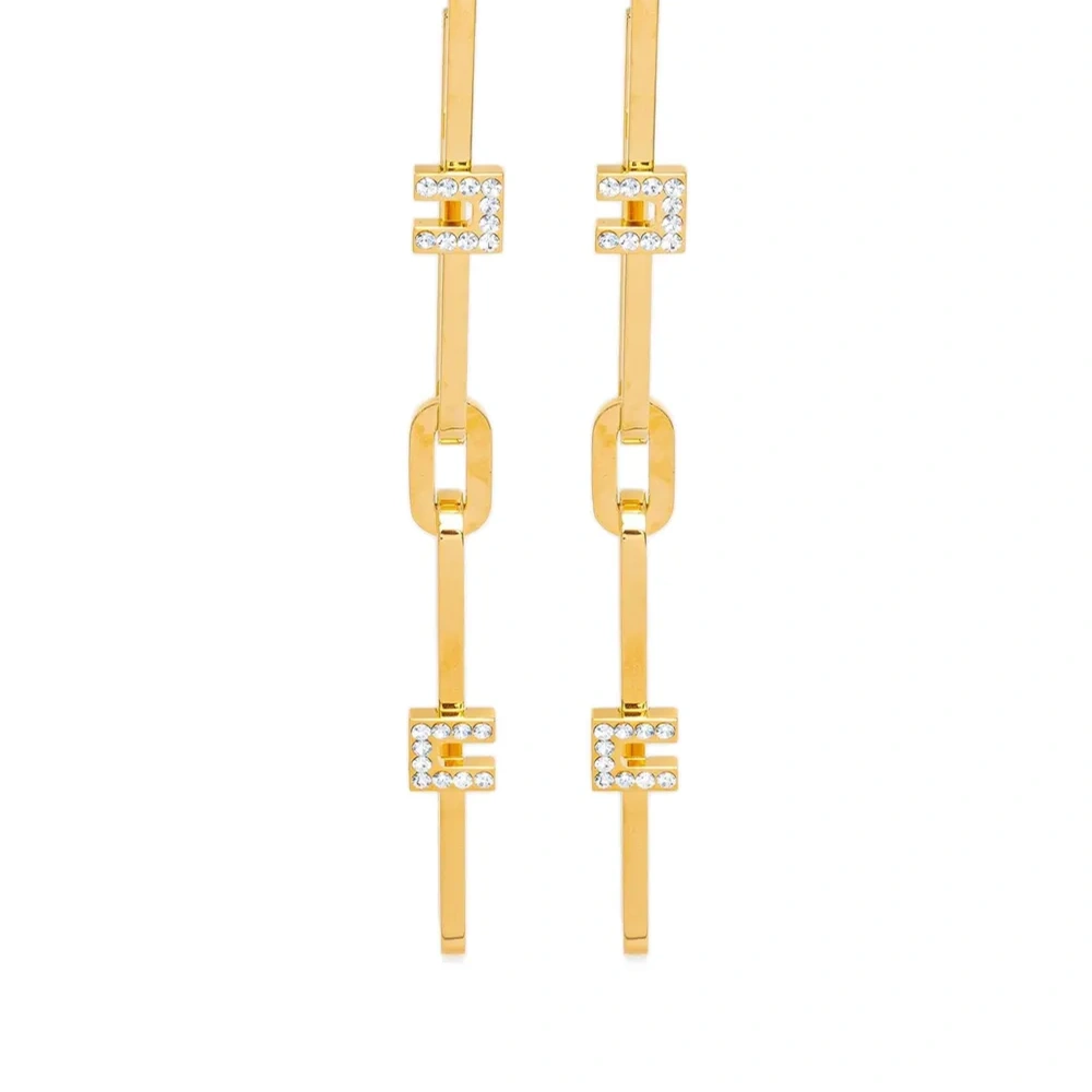 серьги с кристаллами